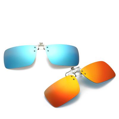 China High Quality Mirrored Sunglasses Tac Glass Polarized Clip-On Clip On Sun Glasses Fashion Sun Glasses for sale