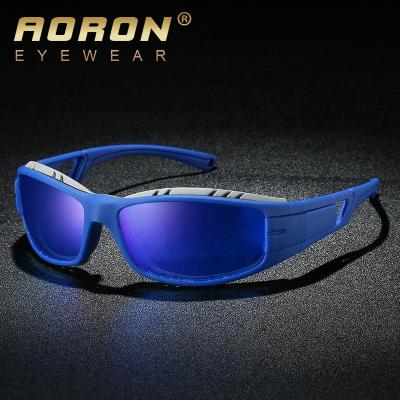 China Outdoor Sport Cycling Sun Aoron UV400 Polarized Protective Sports Sunglasses Motorcycle Circle Night Vision Lens Sports Sunglasses Wholesale A610 for sale