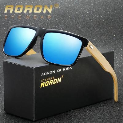 China Manufacturers A534 Wholesale Fashion Sunglasses Classic Polarized Bamboo Wooden Men's Sunglasses for sale