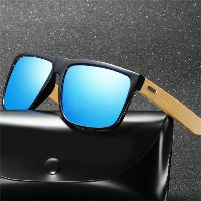 China Fashion Sunglasses China Private Label Custom Promotional Logo Engraved Uv 400 Round Men Woman Polarized Natural Bamboo Sunglasses for sale