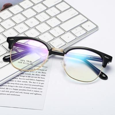 China For Classic Fashion TR90 Factory Direct Selling Reading Glass Round Frames Optical Frame Glass Computer Eyewear 2009 Myopic Frame for sale