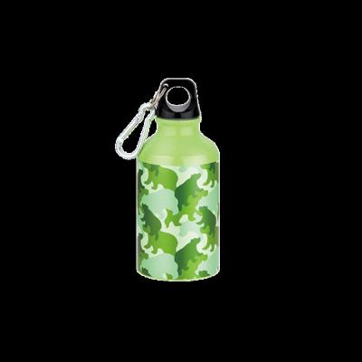 China SENSI Sustainable Cute Hot Sale Goods 350ml Aluminum Sports Drink Water Bottle For Kids With Carabiner BPA Free for sale