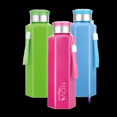 China Sustainable Sensi 550ML Water Bottles Thermal Water Bottle Blank Square Water Bottle Filling Station for sale