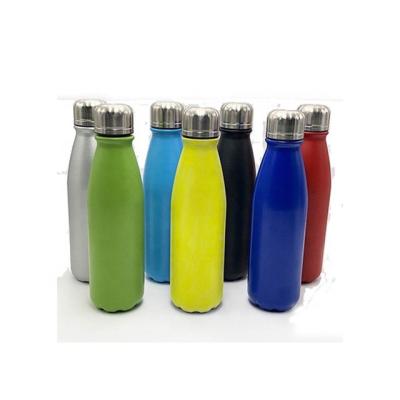 China 500ML Cola Water Sports Water Bottle BPA Screw Coated Aluminum Screw Free Bottle for sale