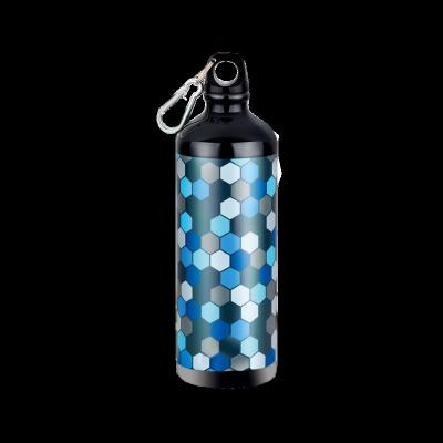 China SENSI 1000ml Sustainable Use To Expand And Cycle Aluminum Sports Water Bottle With Carabiner BPA Free for sale