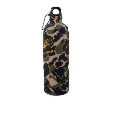 China Sustainable High Quality Aluminum Sports Water Bottle With Camouflage Printing Sublimation Water Bottle for sale