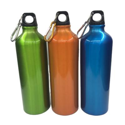 China Sustainable 750ml Aluminum Alloy Water Sport Bottle 25oz With Carabiner for sale