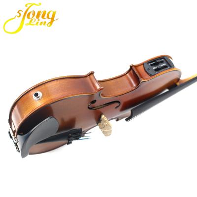 China OEM Student Violin Solid Wood Flawless Wholesale Violin With Pickup for sale