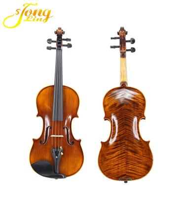 China Grade AA Fir TL004-3 The Good Master High Quality 4/4 Natural Flamed Professional Violin for sale