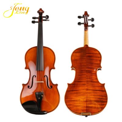 China Professional Types AA Fir Tongling OEM Grade Natural Flame Violin Made in China Acoustic Violin for sale