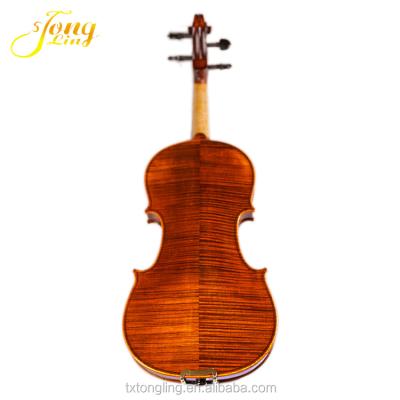 China Flawless famous brand handmade solidwood violin with violin bow, case and rosin for sale