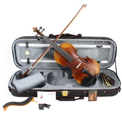 China Flawless Musical Instrument Antique Professional Natural Flamed Violin for sale