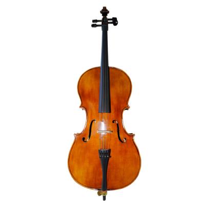 China Antique Cello Flamed Natural Maple Flawless High Quality Handmade Cello Varnish TL013 for sale