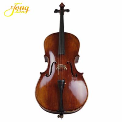 China High Grade Fir Top Guard 4/4 Cello Flamed Handcrafted Handcrafted Cello from Tongling TL014 for sale