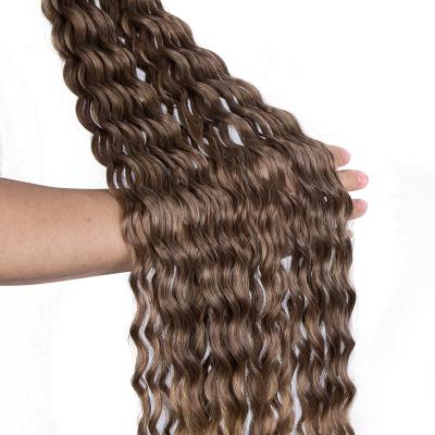 China Crochet Hair Extension Loose Deep Wave Synthetic Curly Wave Twist Russia Ariel Jessica Katrine Monica Crochet Braiding Hair Synthetic Braiding for sale