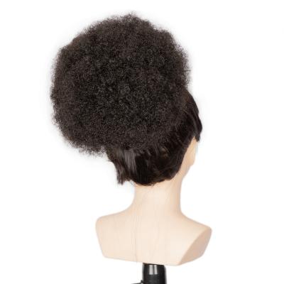 China Afro Silky Straight Noble Puff Ponytail Holder Curly Afro Wave Drawstring Ties For Ponytails Cheap Synthetic Ponytail Hair For Wholesaler for sale