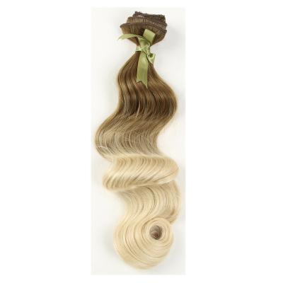 China Noble Body Wave Synthetic Clip In Synthetic Virgin Hair 7pcs Clip In Hair Extensions for sale