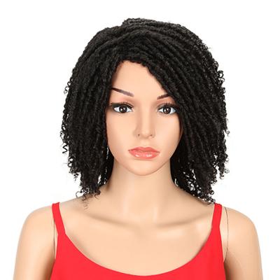 China Burg Straight Noble Straight Noble Hair Dreadlock Ombre Dreadlock Fiber High Temperature Fiber Hair Soft Short Synthetic Braided Wigs for sale