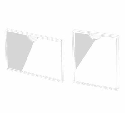 China Anti-fragile; sustainable ; light ; can be imprinted with acrylic display sheet box insert label paper photo slot card slot logo clear glass acrylic for sale