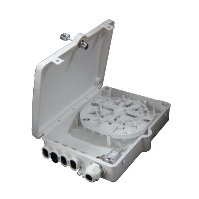 China FTTH Access Network Outdoor Rush Heavy Duty 8pcs SC Adapter 8 Core Fiber Distribution Box Simplex FTTH Box for sale