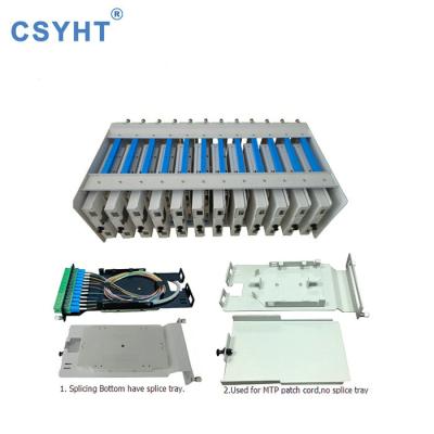 China Cold Roll Steel Subrack ODF 3U MPO Rack High Density MPO Enclosure for sale