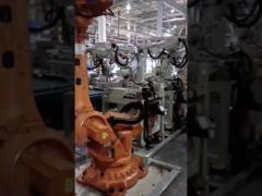 Robot automatic assembly line for motor producting