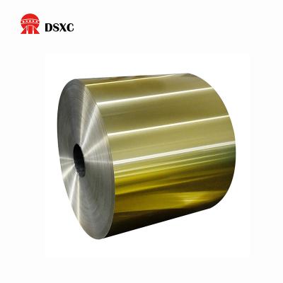 China DSXC 1300/3102/8011/1100/8006 Material Golden Aluminum Foil For Air Conditioner for sale