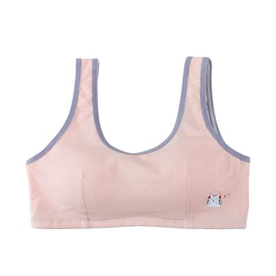 China Breathable teenage comfort and safe cotton sports bra all size for college cup or high school students for sale