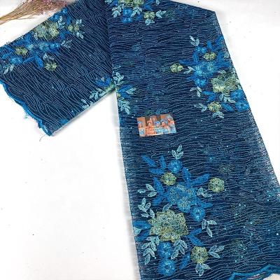 China Latest Order 2020 Viable African Lace Embroidery Nigerian French Lace Fabric Wholesale for sale