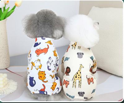 China 2022 Spring New Lion Cat Printed Designer Medium Small Pet Cat Dogs Summer Clothes Viable For Dogs for sale