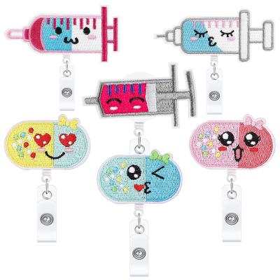 China Wholesale Cute Retractable Desk Clip Medical Nurse Badge Reel Holder for Doctors and Nurses for sale