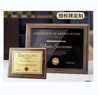 China Wholesale Custom Vintage Size Medal Display Wooden A4 Graduation Certificate Frame for sale