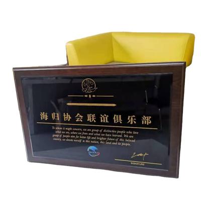 China Wholesale Bulk Customized Vintage Alloy Diploma Certificate High Quality Wooden Picture Frame for sale