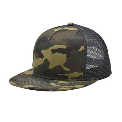 China Five Panel Outdoor Baseball Cap Men'S Tactical Camouflage Sport Trucker Cap for sale