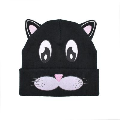 China De de Stoffenstijl van de de winterpolyester breit Cat Ear Hat Cute Beanie-Hoed van Hoeden de Warme Slouchy Te koop