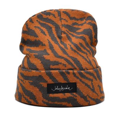 Chine Chapeau fait sur commande de vente chaud de laine de jacquard d'acrylique de logo avec le chapeau tricoté chaud et protégeant du vent à vendre