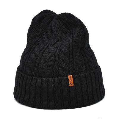 China Acrylic Polyester Wool Merino Beanie Hats Common Fabric for sale