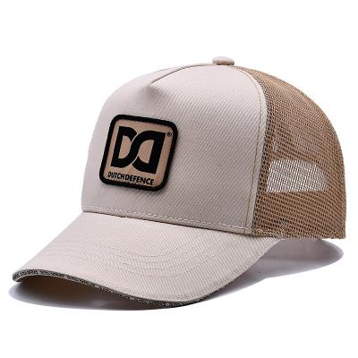 China Wholesale Mesh Custom Cotton Trucker Cap 5 Panels Custom printing Patch Embroidery Sandwich Visor Cotton Trucker Hat for sale