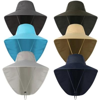 China Stylish  Sunshade Nylon Quick Fisherman Bucket Hat UPF40 Fisherman Fishing HatS for sale