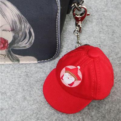 Cina Natale che decora ricamo Keychain/la catena dell'orologio /key dell'etichetta del tasto, catena chiave del tessuto ricamato, anello portachiavi del berretto da baseball in vendita