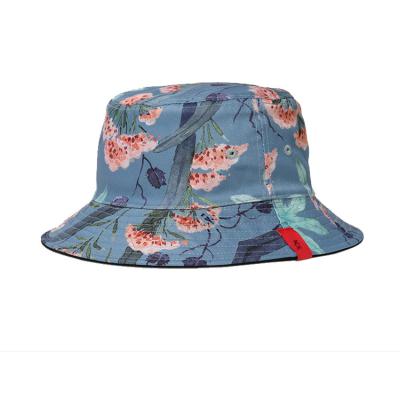 China Plain White 100% Cotton Reversible Bucket Hat 56-60cm Size Colourful for sale