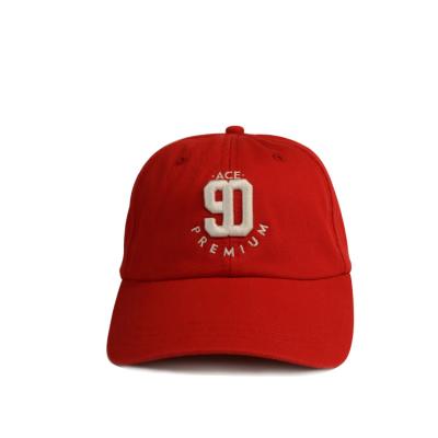 China Sublimation Wool Baseball Sports Dad Hats With Logo 3d Embroidery Red for sale