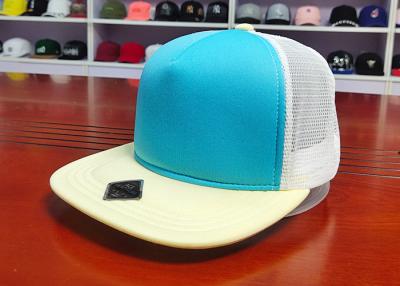 China cores macias da mistura do multi Spandex dos chapéus 100% do Snapback da espuma de 58cm e painel traseiro da malha 5 à venda