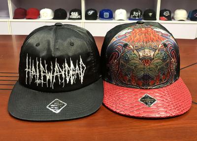 China OEM Flat Bill Sports Snapback Hats Customized Printing Chinese Logo for sale