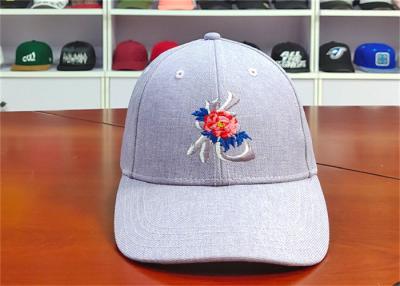 China ACE Creative Flat Rose Embroidery Logo Custom Baseball Cap Leather Buckle Baseball Cap en venta