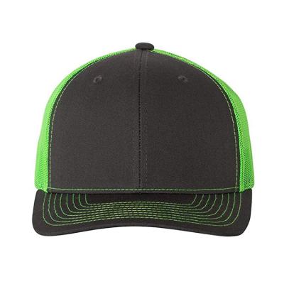 China Gorras Sports 6 Panels Blank Plain Green Trucker Mesh Caps for sale