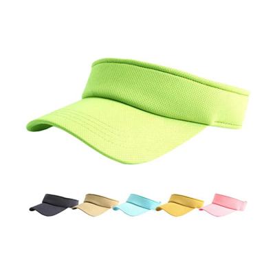 China Adults Empty Plastic Ladies Sun Visor Hat Velcro Back Closure for sale