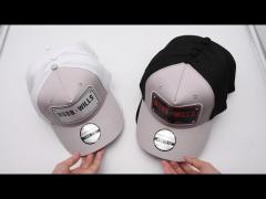 Customization 5 Panel Trucker Cap 3D And Plate Logo Colorful