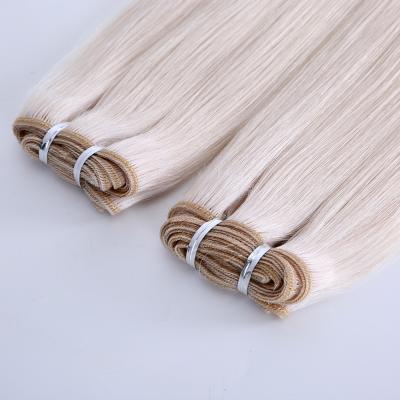 China Premier Silky Straight Machine Made Weft Hair White Hair Flat Good Quality Hair Extension For White Women for sale