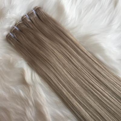 China Real Hair Extension Straight Sellers Raw Brazilian Hair Extension Hand Tied Woman Hair Weft Extension for sale